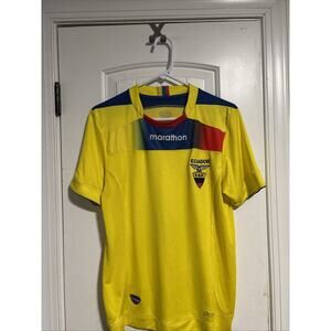 Ecuador Home football shirt 2011 - 2013 Marathon Mens Size M